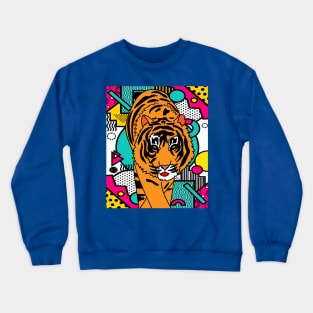 Patty Tiger Wild Animals Crewneck Sweatshirt